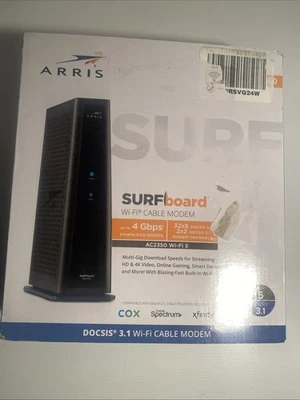 ARRIS SURFboard SBG8300 DOCSIS 3.1 Gigabit Cable Modem & AC2350 Dual Band Wi-Fi - Image 1 of 4