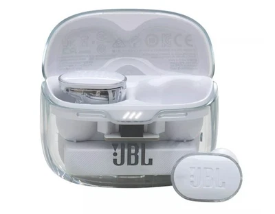 JBL Tune Flex True Wireless Noise Cancelling Earbuds Ghost White - - Image 1 of 4