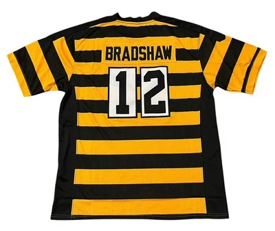 Camiseta Terry Bradshaw Pittsburgh Steelers Bumble Bee Para Hombre Grande NUEVA Foto 1 de 4