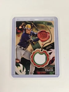 2024 Topps Holiday #RC-CY Christian Yelich Relics - Bild 1 von 2