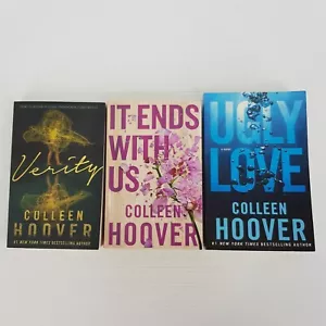 It Ends With Us & Ugly Love & Verity By Colleen Hoover Med Paperbacks - Picture 1 of 13