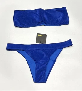 EFFEKT F**K Bikini Kostüm 2 zweiteilig blaues Band Damen Meer Strand - Bild 1 von 9