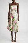 Oscar De La Renta sleeveless geranium poplin tank dress for women - size 4