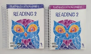 BJU Reading 2 Teacher’s Edition Parts 1 & 2 Third Edition w Unused CD No Writing - Picture 1 of 14