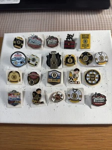 Lot Of 21 Boston Bruins NHL Ice Hockey Lapel Pin/backs; All Unique - Picture 1 of 4