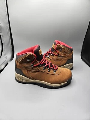 Columbia Women's Newton Ridge Plus Waterproof Amped Boots Elk Mountain Red 7 - Image 1 of 4
