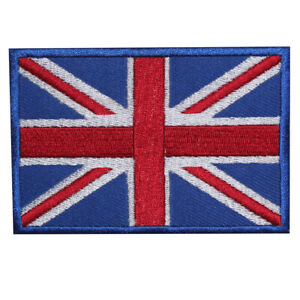 Union Jack United Kingdom Flag UK Iron On Patch Sew On Badge Embroidered Patch