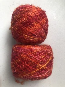 Martas Yarns - Kid Mohair Boucle 2 X 50 Gram Balls Gorgeous Hand Dyeing! - Picture 1 of 7