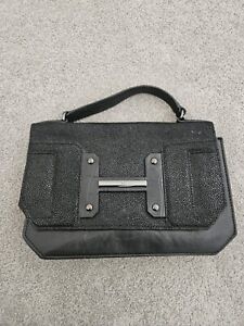 Halston Heritage Black Stingray Leather Bag