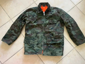 Vintage 70s Sears Roebuck Field Tested Camo Jacket Duck Camo Reversible L - Picture 1 of 10