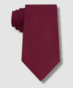 $55 Club Room Men's Red Pebble Solid Self Tie Silk Neck Tie 56 x 3.25 - Picture 1 of 1