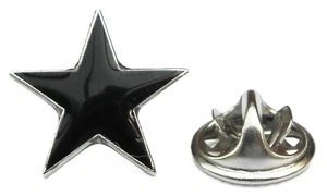 Black Star Pin Badge Five-pointed Pentagram Anarchy Anarchism Symbol Brooch - Photo 1 sur 3