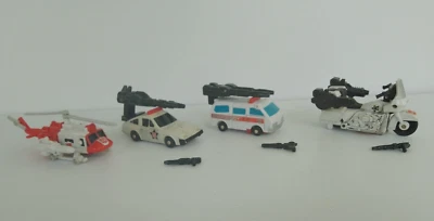 4 x Vintage 1986 G1 Transformers Protectobots Defensor Hasbro - Image 1 of 4