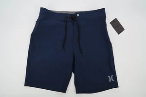 Hurley Board Shorts Mens 30 Solid Navy 20" One And Only Swim Surf Beach NWT - Picture 1 of 8