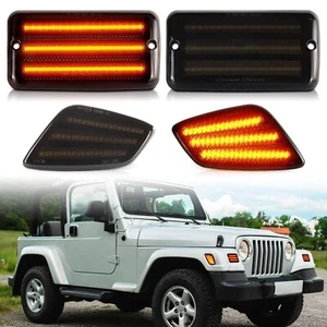 LED Front Turn Signal Lights and LED Side Marker Lights for Jeep Wrangler TJ ... - Picture 1 of 8