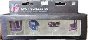 NFL New York Giants Schnapsglas Set 4 Stück Schnapsglas Set - Bild 1 von 1