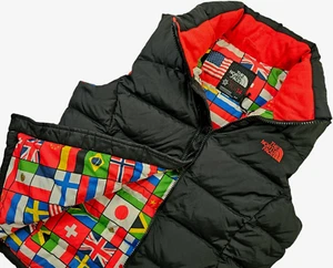 *HOT Women THE NORTH FACE 700 RU14 FLAGS DOWN QUILTED PUFFER BLACK VEST Jacket S - Picture 1 of 20
