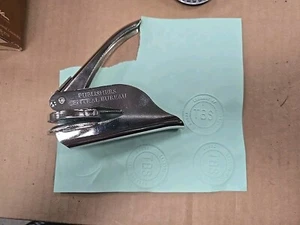 Publishers Central Bureau Notary Public Seal Hand Held Paper Document Embosser - Picture 1 of 14
