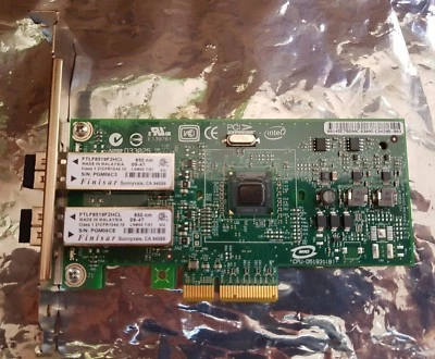 IBM 46K6602 Dual Port Gigabit Ethernet GbE GE Fiber LC SW 850nm PCI-e x4 - Image 1 of 2