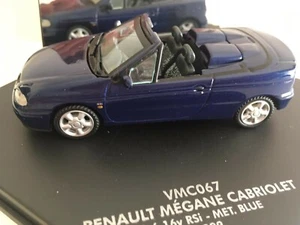 Renault Megane Cabriolet 1,6 16v RSi blue met. 1999 Vitesse 1/43 teca originale - Foto 1 di 3