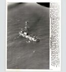 Oil Drilling Vessel At Guadalupe Island Mexico Vintage 1961 Press Photo