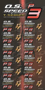 O.S Speed Glow Plug P3 24k Gold For Turbo Engine 12pcs - Picture 1 of 1