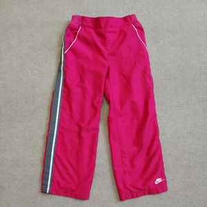 Nike Athletic Track Pants Girls Size 6 Pink Running Warm Up Mesh Lined - Picture 1 of 5