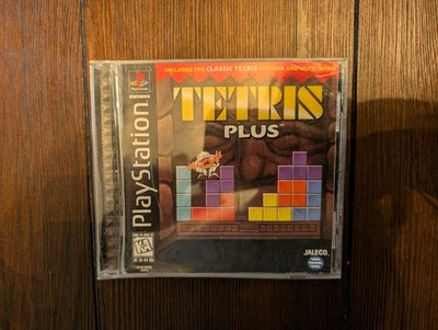 Tetris Plus PS1 PlayStation 1 Complete CIB Black Label Clean Disc Warped Case - Image 1 of 4