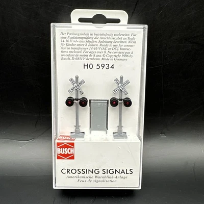 Busch 5934 American Railroad Crossing Signals HO Scale  New in Box - Image 1 of 3
