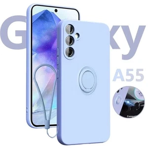 Hülle für Samsung A56 A36 A16 A15 A55 A35 A54 A34 Handschlaufe Silikon Ring Cover - Bild 1 von 31