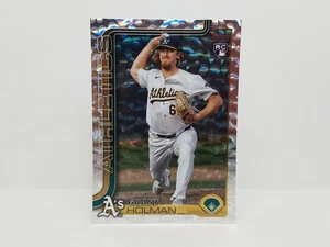 2025 Topps #634 Grant Holman, Athletics (RC) - Silver Crackle Foil Parallel - Bild 1 von 2