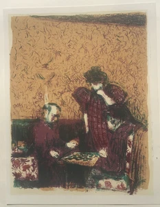 Fine Vuillard Lithograph  -"La Partie du Dames" - Limited Edition of 180 (1964) - Picture 1 of 5