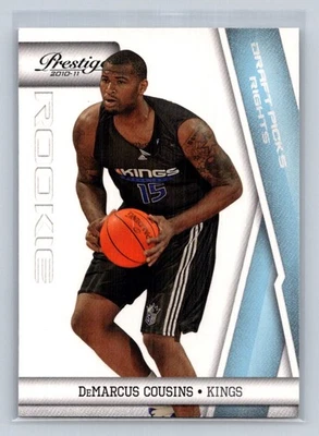2010 Prestige Draft Picks Light Blue #155 DeMarcus Cousins Rc Rookie /999 B10 - Image 1 of 2