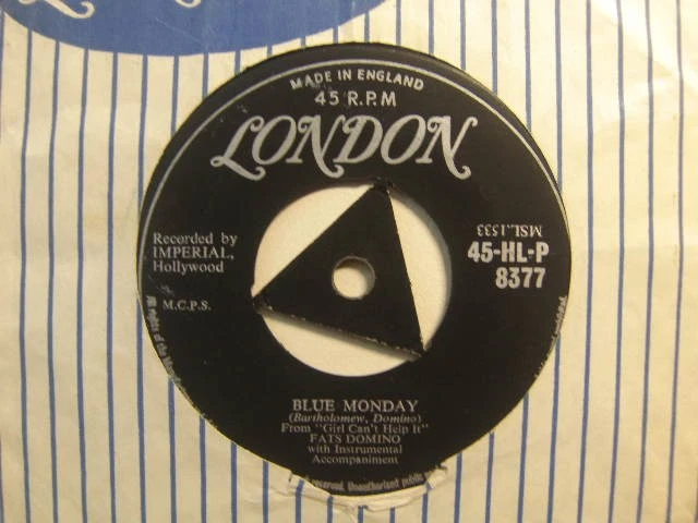 Fats Domino – Blue Monday 1957 7” London HLP 8377 Foto 1 de 1