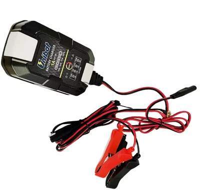 MANTENITORE DI CARICA BATTERIA MOTO 6/12V AUTOMATICO UNIBAT CH-1000 STD/LITIO - Immagine 1 di 2