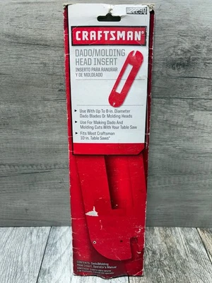 Craftsman 10” Table Saw Dado Molding Head Throat Insert Plate Part# 9-22290 - Image 1 of 4