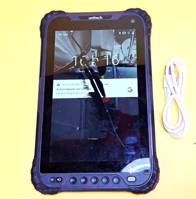 ⚡DAMAGED SCREEN⚡UNITECH TB85 32GB 4GB RAM 8" RUGGED ANDROID TABLET +BATTERY+BACK - Image 1 of 4