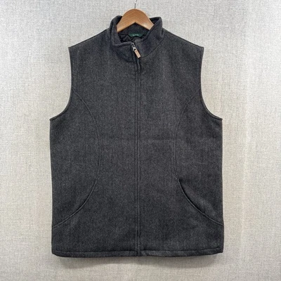 Мужской плетеный жилет Emerald Isle 48 цвет серый в елочку шерсть твид стеганая изоляция - Изображение 1 из 4