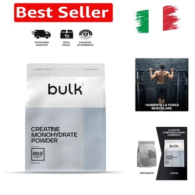 Bulk Creatina Monoidrato Polvere 500 g | 147 porzioni | Creatina micronizzata... - Immagine 1 di 4