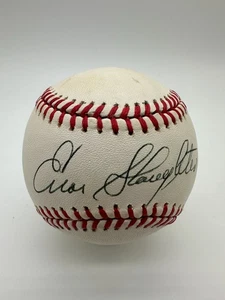 Enos Slaughter Signed Rawlings Official National League Baseball JSA COA - Picture 1 of 7