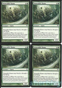 MTG Magic the Gathering CAMPEONES DE KAMIGAWA 4X Venerable Kumo Espíritu Verde 248 - Imagen 1 de 1