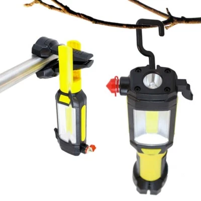 Multifunktions Lampe COB LED Taschenlampe Nothammer Arbeitsleuchte Gurtschneider - Bild 1 von 4