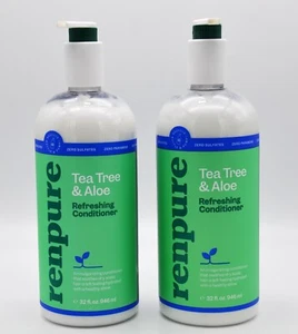Lot Of Two Renpure Tea Tree & Aloe Refreshing Conditioner 32 Fl Oz Each - Picture 1 of 6