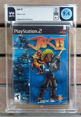 Jak II 2 PS2 SEALED 2003 WATA Graded 9.4 A+ Jak & Daxter US Print! - Image 1 of 2