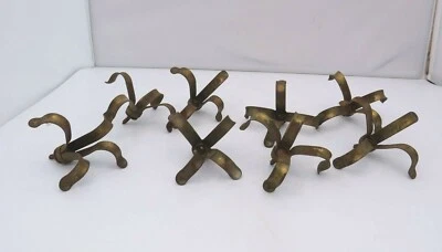 Set of 8 Antique Victorian Brass Finials - Image 1 of 4