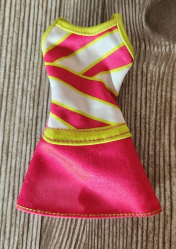 Barbie "Tennis Coach" rosa bianco giallo vestito bambola taglia