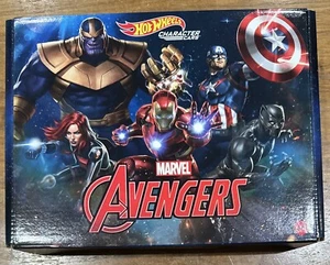Mattel Hot Wheels Character Cars Marvel Avengers 5-Pack Captain America Iron Man - Picture 1 of 2