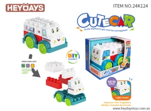 Building Blocks Bricks Ambulance Car STEM Construction Toy Gift Kids Boys Girls - Picture 1 of 5