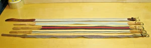 Lot of 5 Woven Canvas and Leather Belts Sizes 32-34 Multicolor Golf Dress Work - Picture 1 of 11