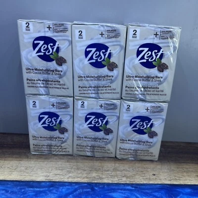 Zest Bar Soap Cocoa Butter & Shea Moisturizing Soap 3.2 oz 12 Bars Total - Image 1 of 3